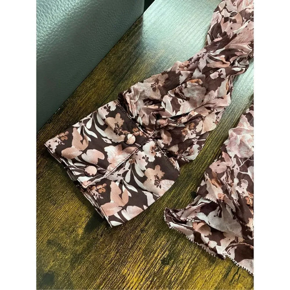 Velvet Miley Printed Boho Blouse Pink Floral  Size XS - Picture 11 of 14